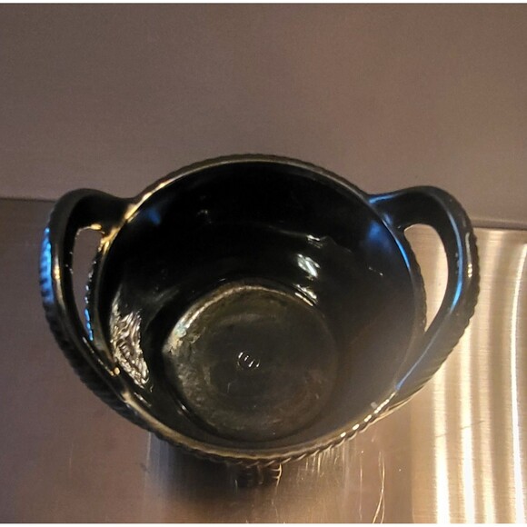 Gorgeous Northwoods Amythest Carnival Glass Basket - Picture 5 of 7